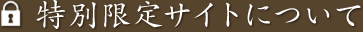 特別限定サイトについて